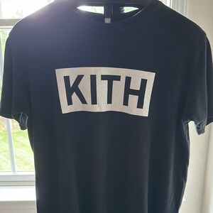 Kith Black Tee with White Logo